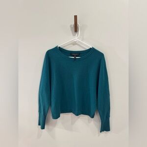 BCBG MAXAZRIA Cashmere Blend Sweater Jewel Green Small S